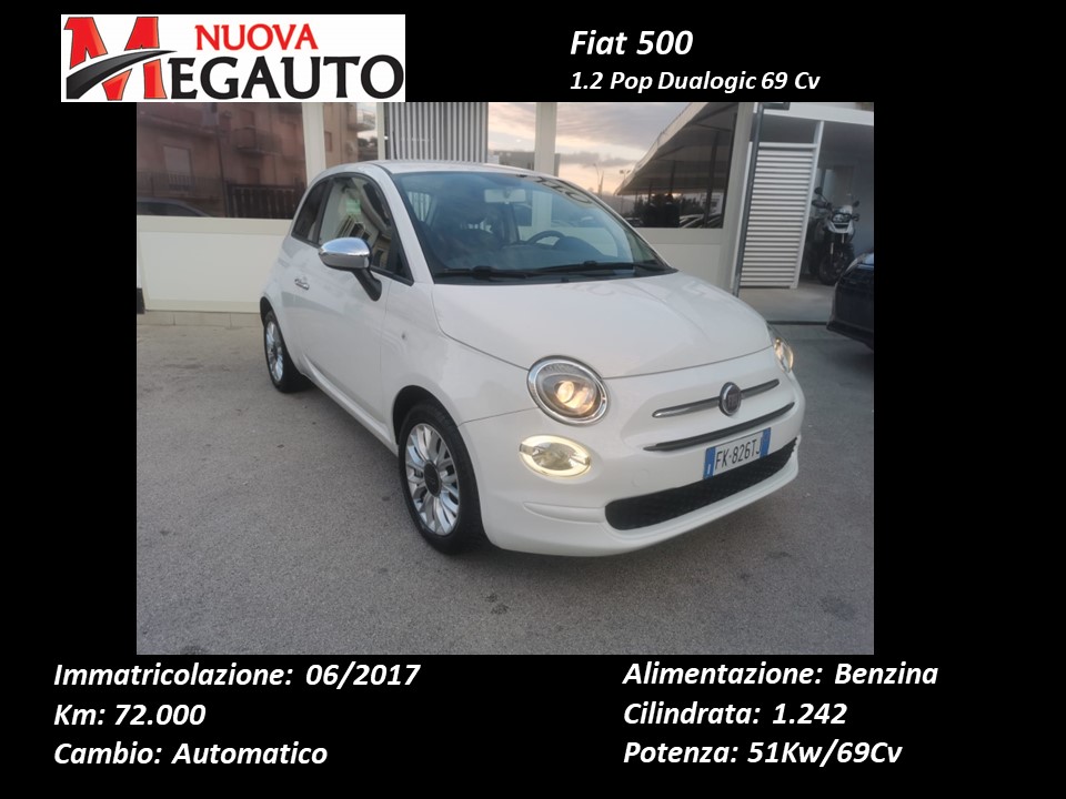 Fiat 500 1.2 Pop Dualogic 69 Cv